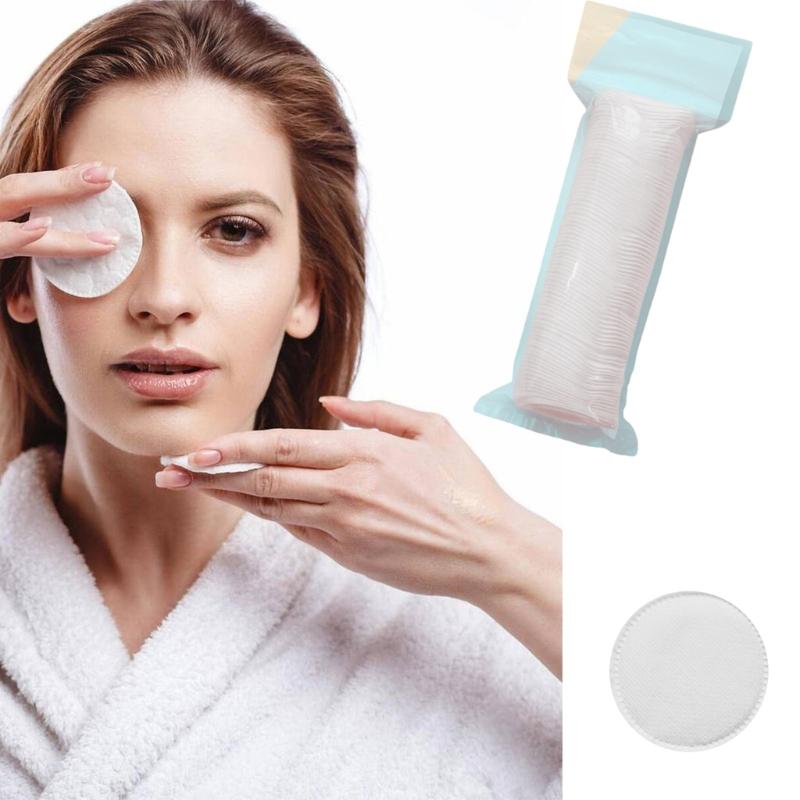 Lock Stitches Edging Cotton Rounds Thickened Texture For Effective Cosmetic Application Hypoallergenics Reusable Facials Pads