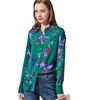 Hangzhou Women's Printed Stretch Silk Lapel Shirt