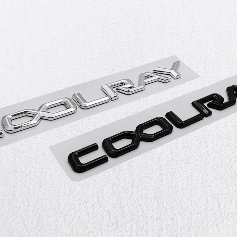 20x1.6CM ABS Car Rear Trunk Modified Sticker for Geely Coolray Logo Binyue Personalized Letter Badge Tail Decoration