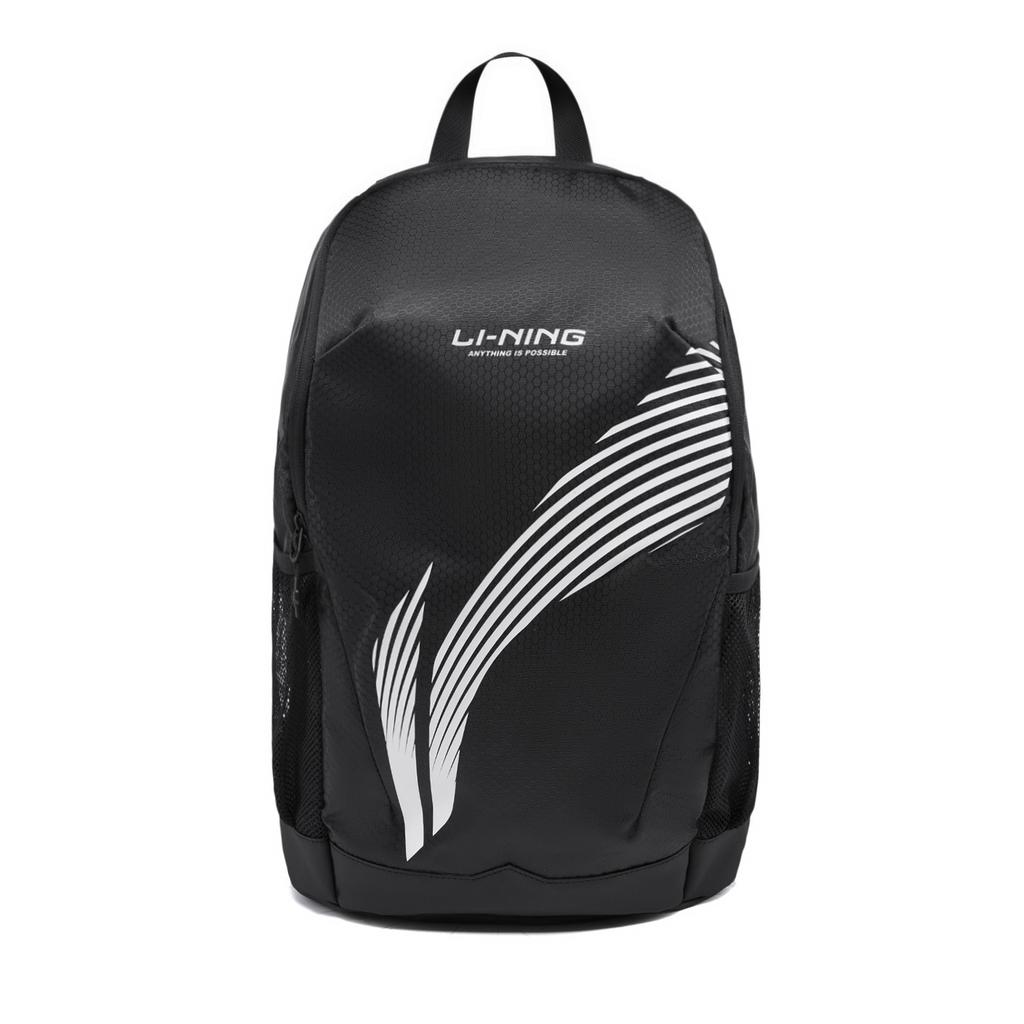 Li Ning Polyester Backpack Regular Unisex Basic Black ABSW287-1