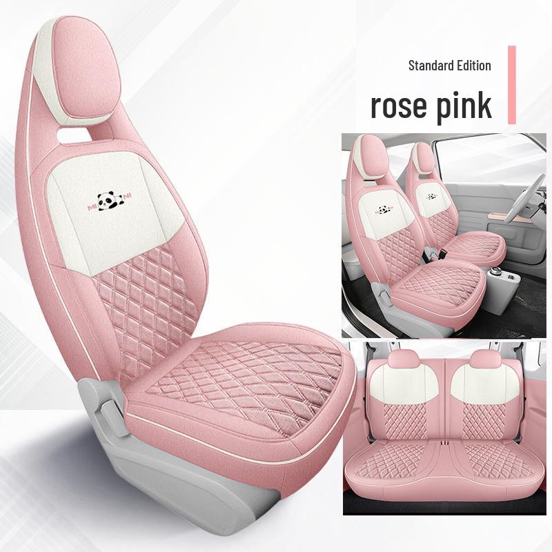 Panda Mini Cute Girl Car Seat Cover - Universal Full Coverage, All Seasons