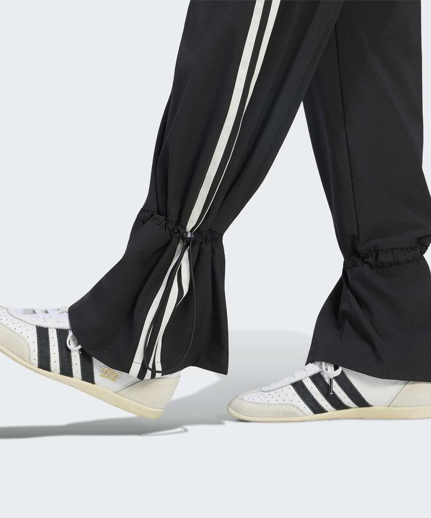 ADIDAS Nylon Paper Bag Fleece Track Pants - Black / Lg4283