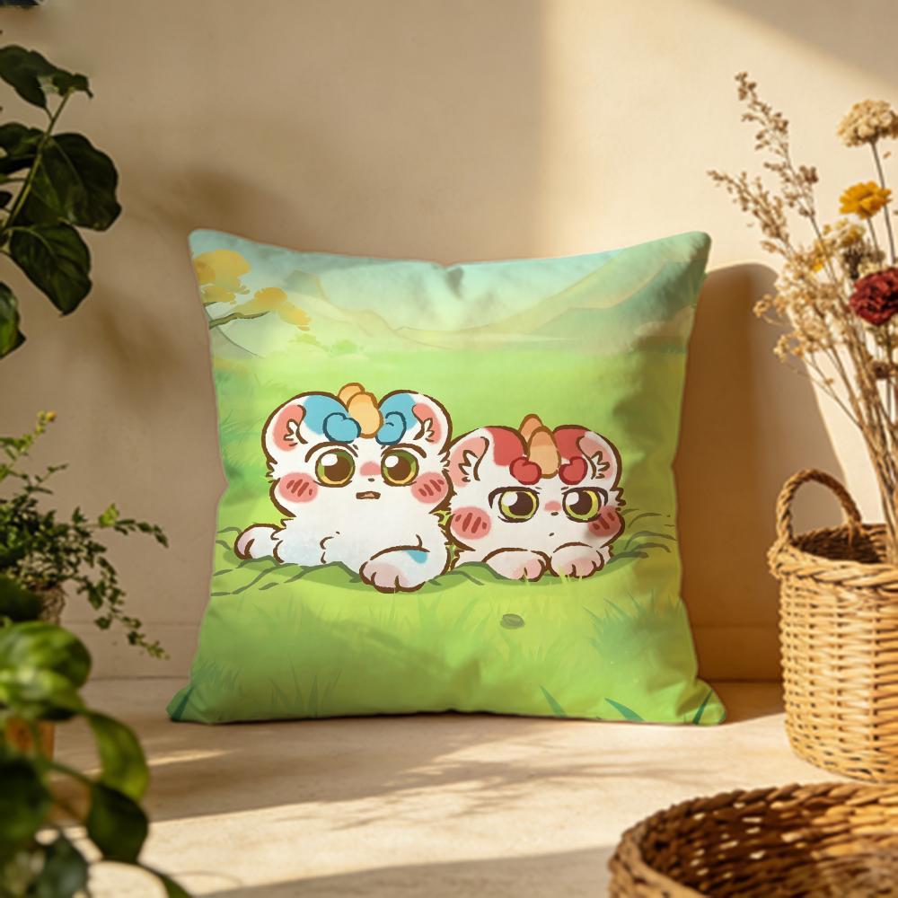 Popular Ffabulous Beastsing Cushion Cover Versatile DoubleSided Pillow Case Fit for Sofa Bed Car  Daily Decor
