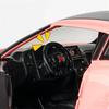 1:24 Skyline Ares GTR CSR2 Alloy Sports Car Model Diecast Metal Toy Racing Car Model Simulation Sound and Light Kids Gift