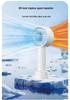 Hot Ice F602 Rotating Head USB Handheld Fan with 100 Speeds & Smart Digital Display