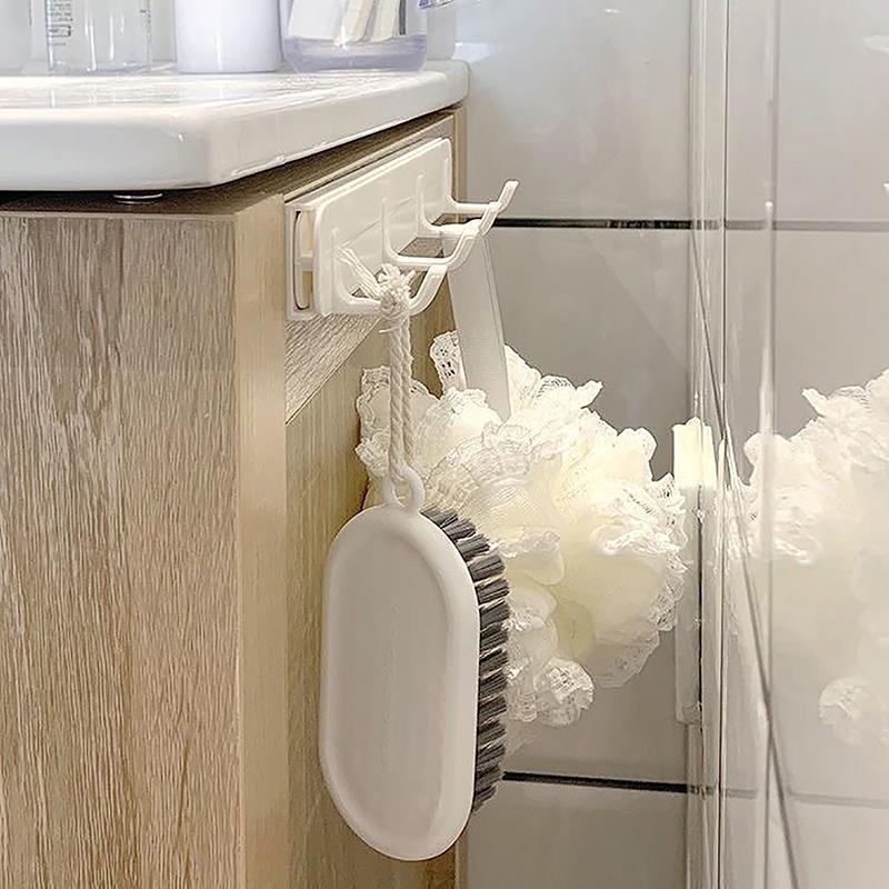 Slide Stretch Hook Wall Mounted Gap Expansion Sticky Hook Towel Hanger Kitchen Bathroom Space Saving Storage Hooks
