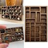 Fashionable Miniature Wooden Trinket Display Shelf Pocket Sized Crystal Box Portable Jewelry Holder for Men and Women
