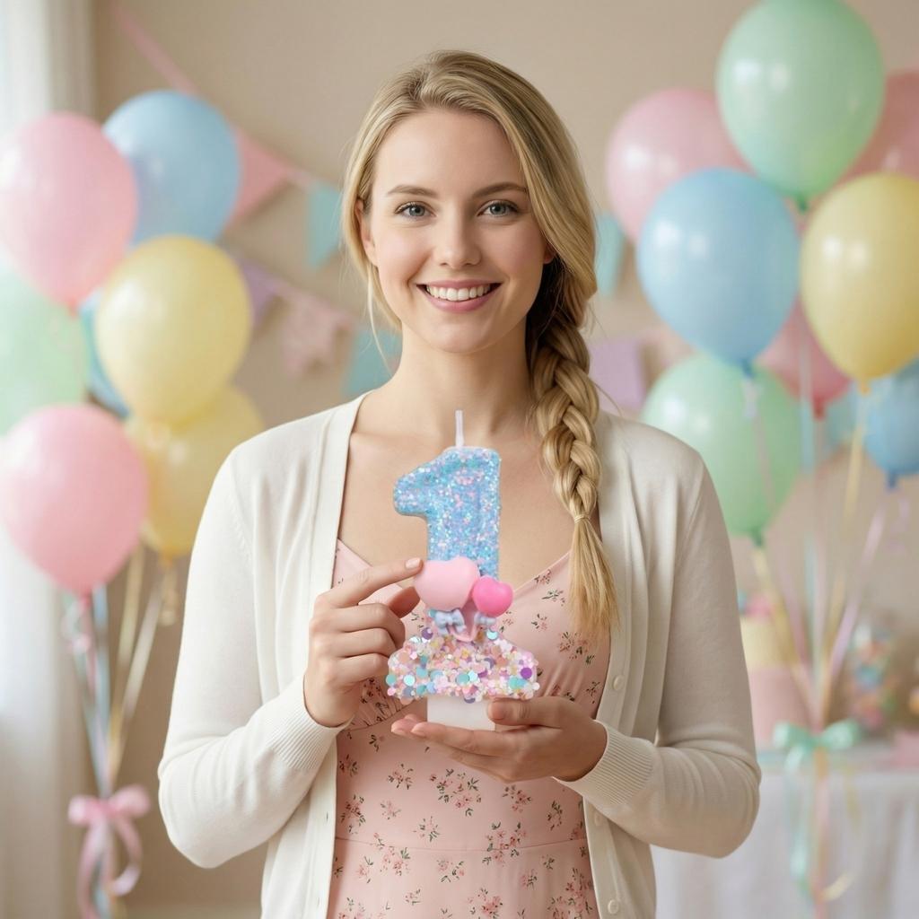 Creative Cartoon Style Birthday Number Candles Party Decoration Set for Celebrations and Special Occasions Durable and Easy to Use