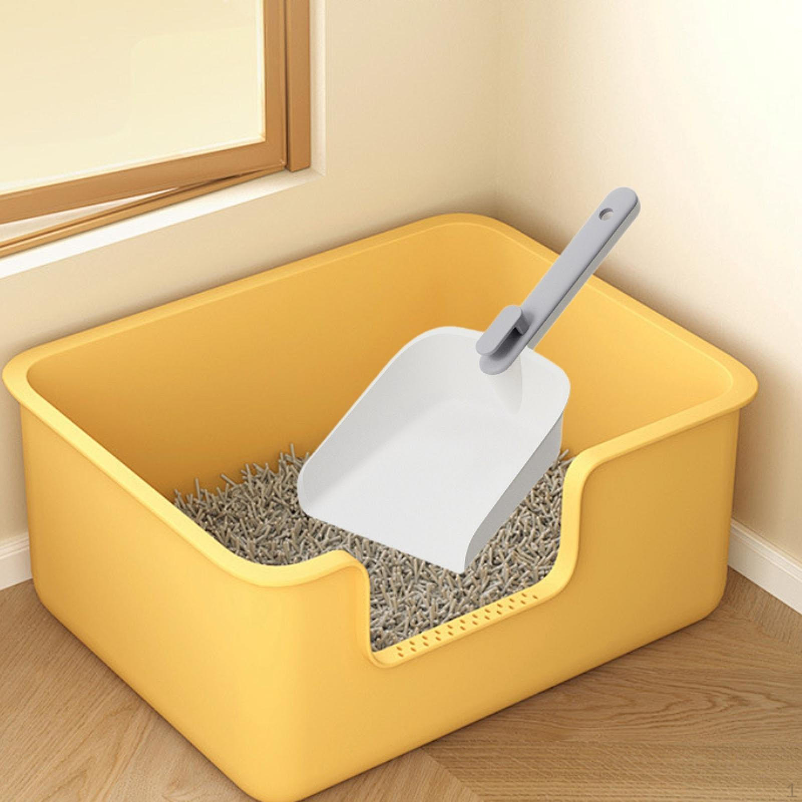 

Портативный очиститель для кошачьего туалета с функцией быстрого просеивания белый