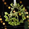 Elk Snowflake Star Garland Christmas Merry Hanging Decoration Plastic Red Christmas Ornaments Gold Glitter