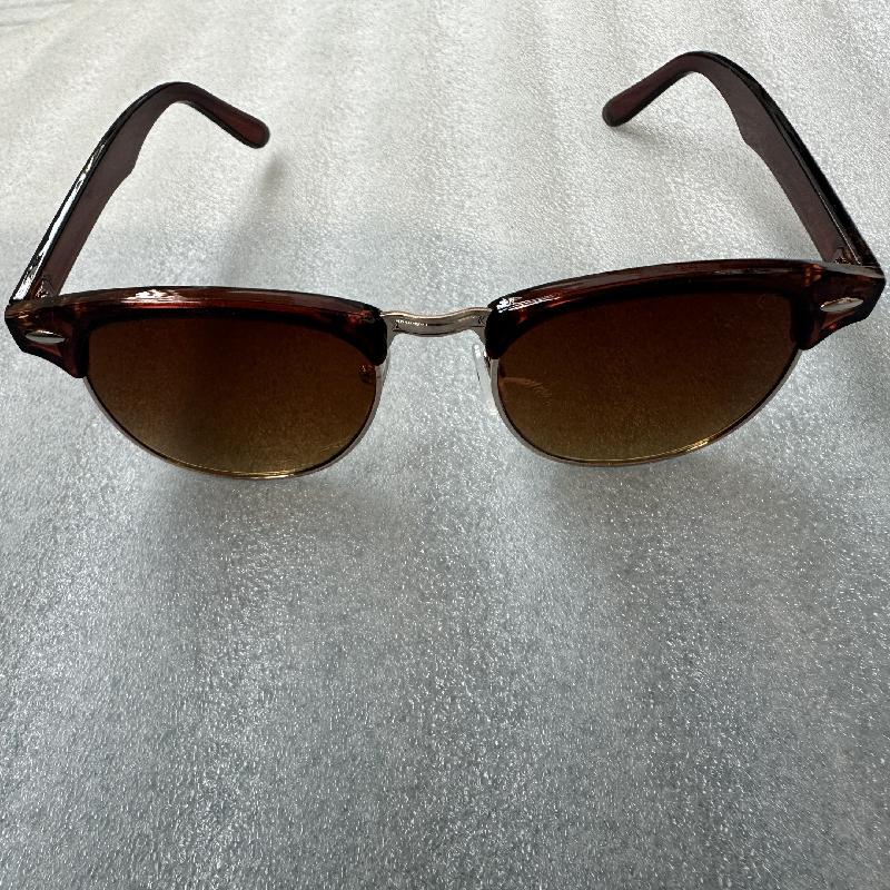 Uv400 Sunglasses Protection Half Frame For Outdoor Activities Retro Lightweight