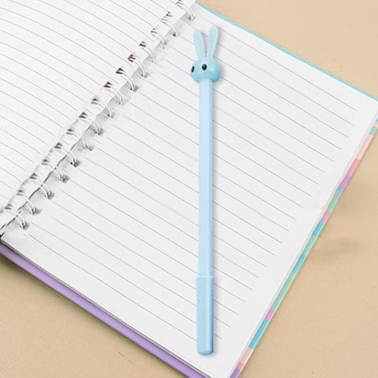 4Pcs Quick-drying Gel Pens Cute Rabbit Design Writing Fluently Ultralight Non-slip Comfortable Grip Ink Pens