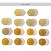 Yellow 7" 8-Hole Self-Adhesive Velvet-Backed Flocking Sandpaper Disc for Dry Metal Grinding & Polishing