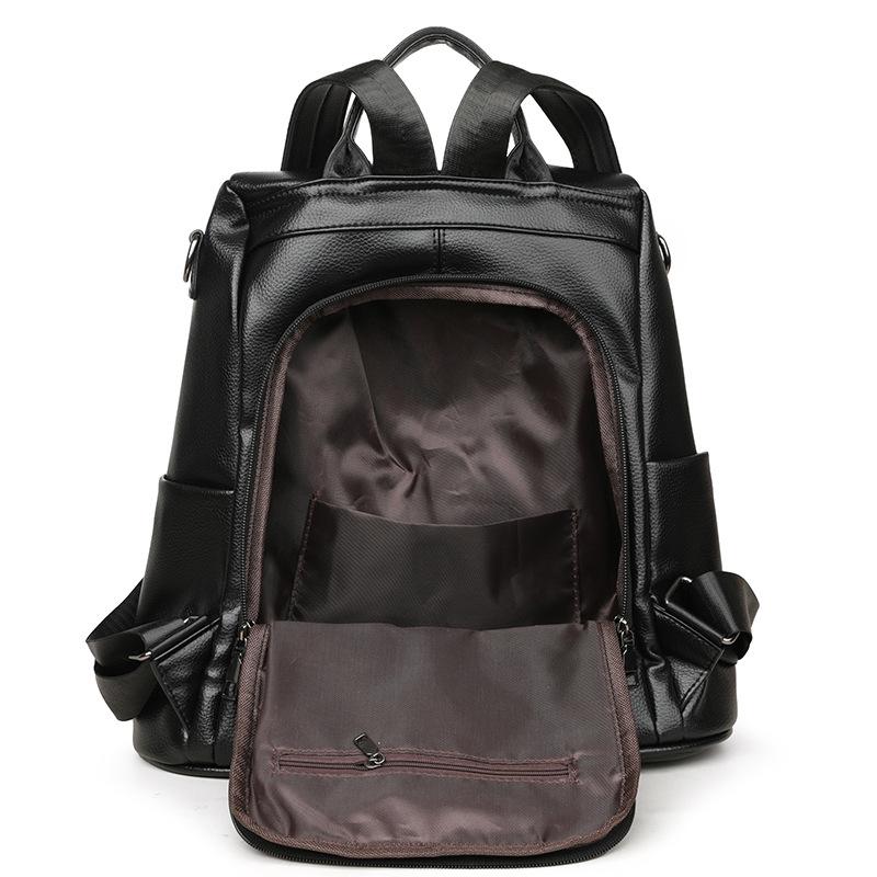 Borsa a Spalla Doppia - Borsa da Viaggio alla Moda Multiuso in Pelle PU Stile Coreano da Donna, Borsa Antifurto Casual, Borsa Trendy per il Pendolarismo