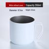 Shangqi 380ML White Stainless Steel Coffee Mug