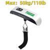 Portable Digital Luggage Hanging Scale 50kg/110lb LCD Display Electronic Scale Weight Balance Suitcase Travel Bag Scale