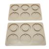 2 Pcs Silicone Molds 6 Circles Rings DIY Wax Molds for Candles Aromatherapy Plaster Handmade Soap