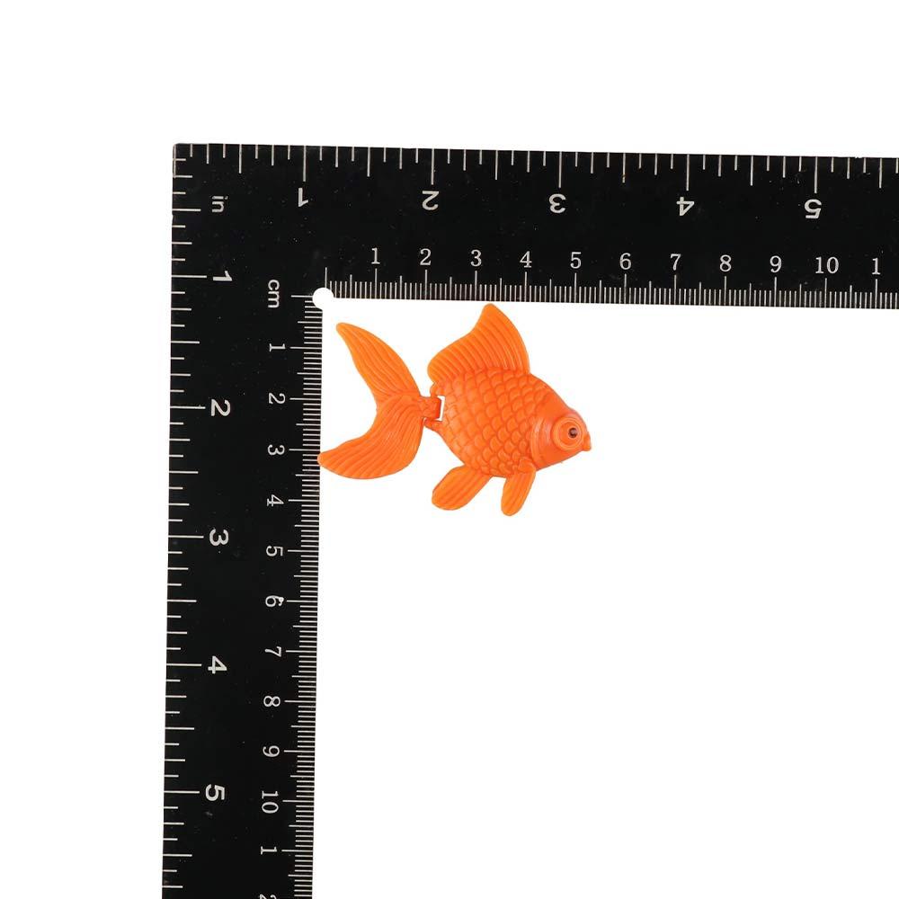 10pcs Decorative Realistic Goldfish Lifelike Moving Goldfish Plastic Gold Fish   Aquarium