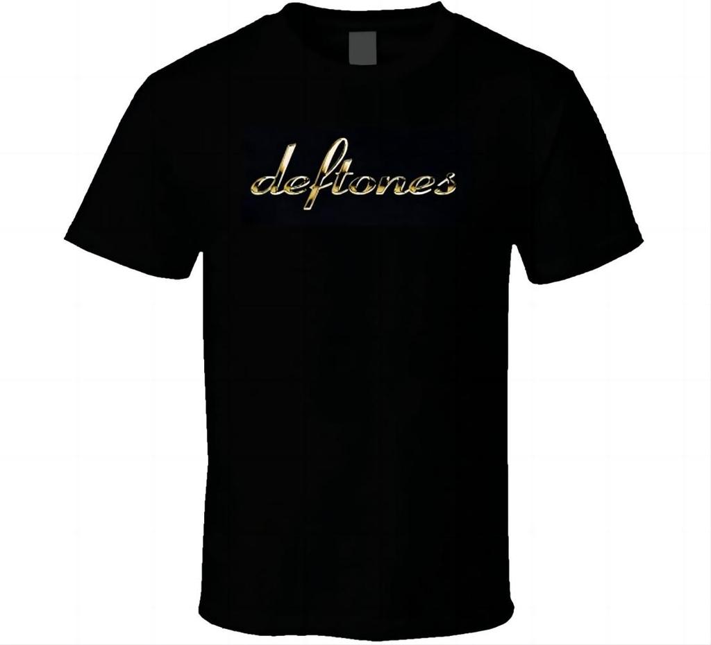 Deftones Gold Script Logo T-Shirt