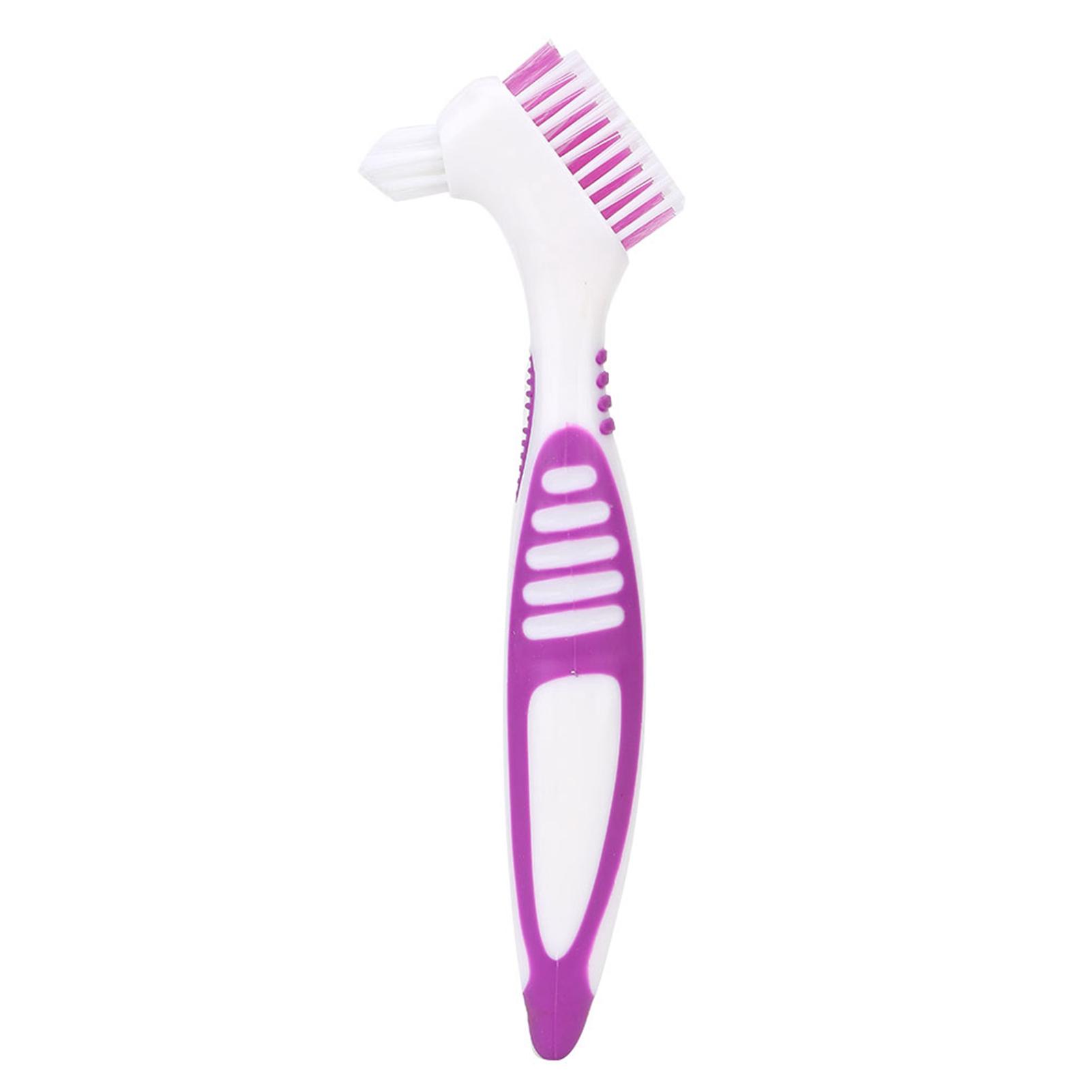 

2pcs Denture Cleaning Brush Oral Care Double Sided Toothbrush Removes Plaque