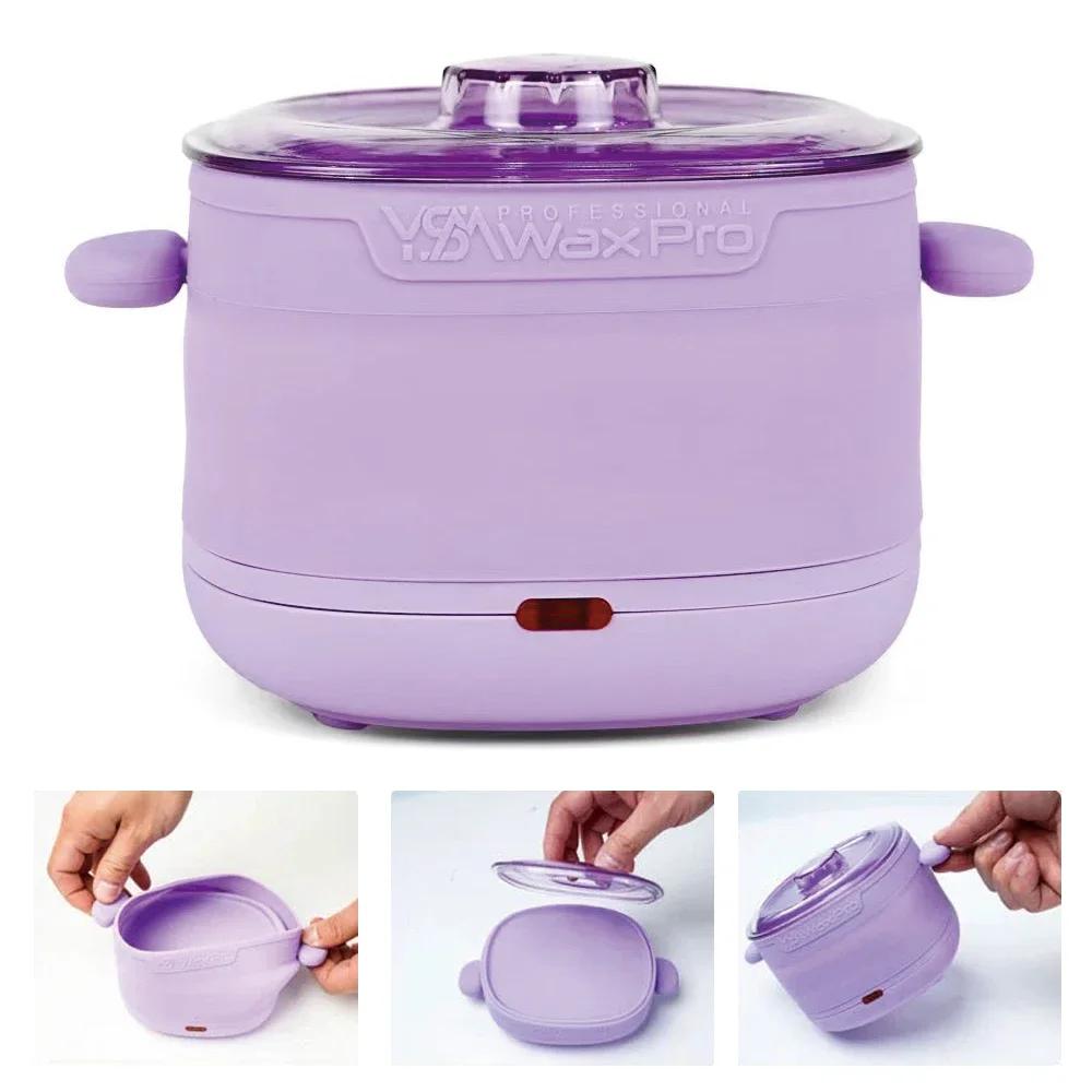 1PC EU Plug Foldable Portable Wax Heater Easy To Clean High Capacity Melted Wax Beans Hair Removal Wax Warmer Quick Wax Melting