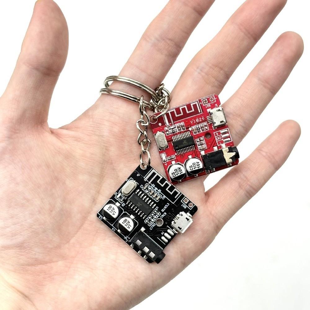 Personalized Electronic Component Key Fob Real PCB Tech Inspired Bag Keychain Fashion Accessories