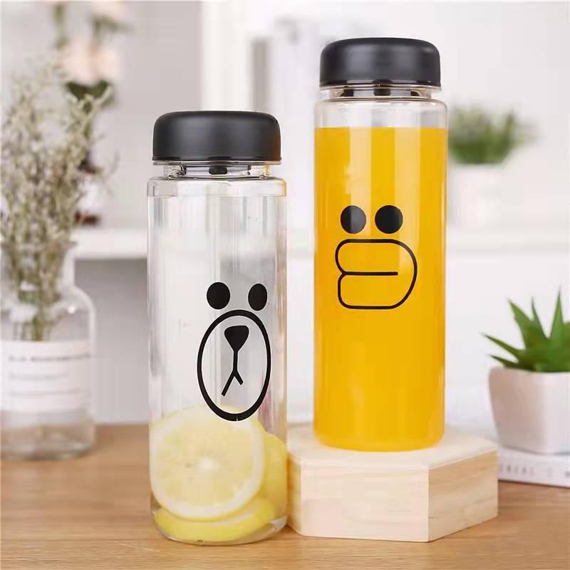 MyBottle 500ml Children s Tritan Plastic Portable Tumbler - Transparent Outdoor Summer Gift Cup with Tea Infuser 500ML