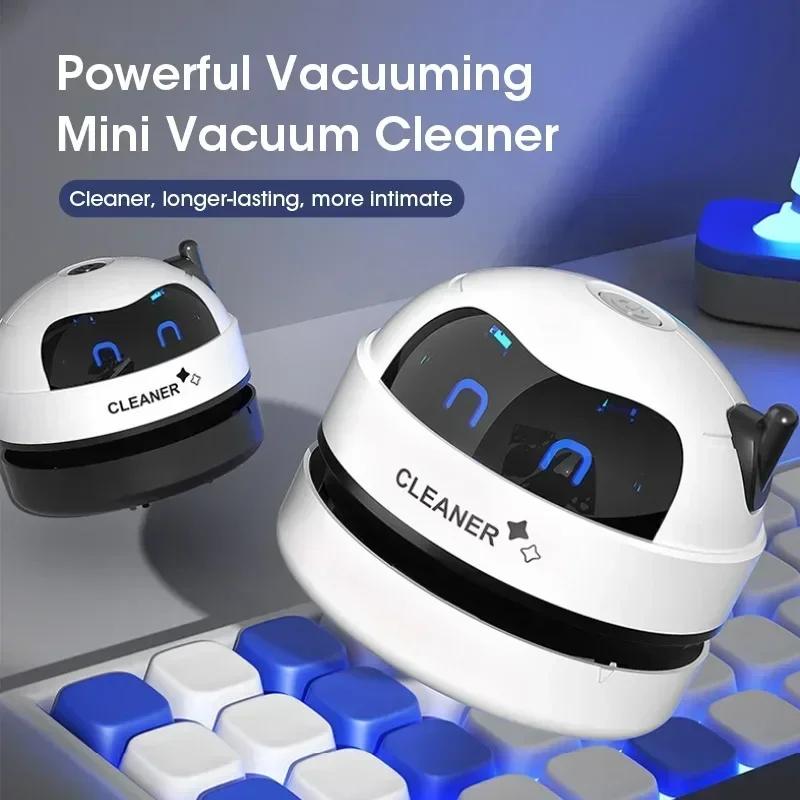 Portable Mini Vacuum Cleaner Desk Table Dust Vacuum USB Handheld Table Sweeper Hair Pencil Crumbs Cleaning Tool Vacuum Cleaner