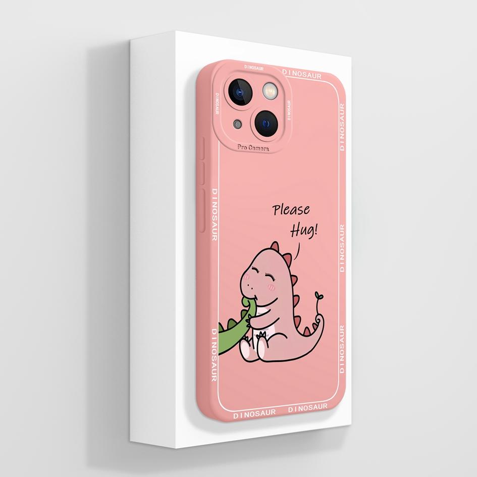 Smartphone Case For iPhone 13 14 15 16e Pro Max Mini Plus Lazy Kitten Pretty Flowers Pattern Liquid Silicone Shockproof Advanced Shell For iPhone Capa