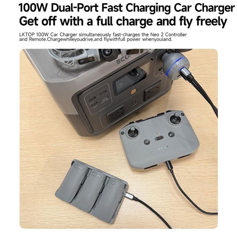 Efficient Charging Station For Camera Batteries Featuring 65W Rapid Power Delivery And Backup Energy Function