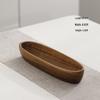 Walnut Wood Fruit Bowl - Solid Wood Snack and Salad Plate