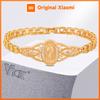 Vnox Catholic Bracelet for Women,14k Gold Plated Bracelet,Dainty Cubic Zirconia Religious Baptism Virgin Mary Bracelets Gifts