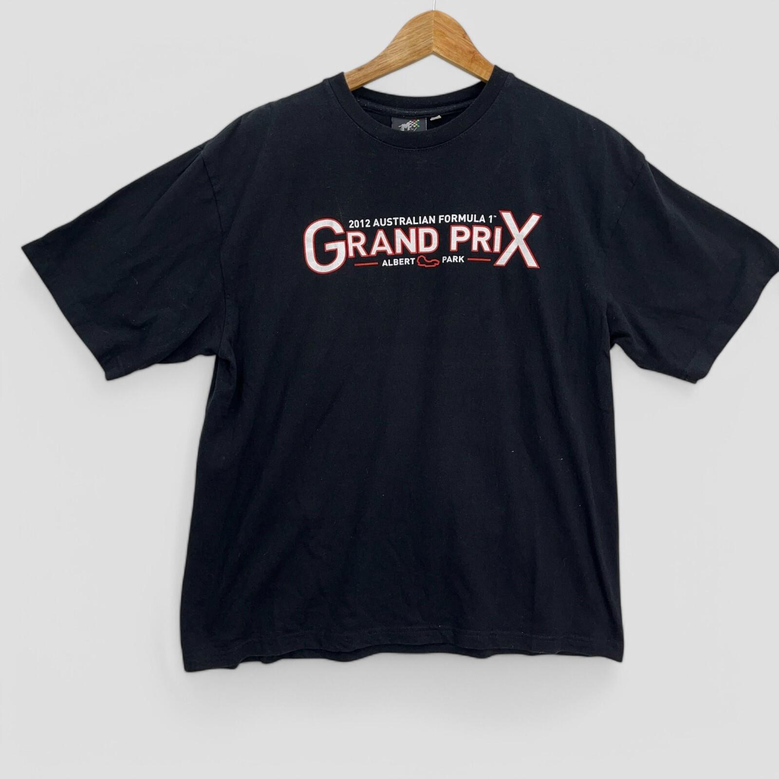 F1 Racing 2012 Season Tee Men’s M – Formula 1 Grand Prix Shirt Black Unisex T-Shirt S