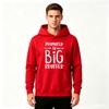 Men Promoted To Big Brother Print Long Sleeve Pullover Hoodie Casual Sweatshirt