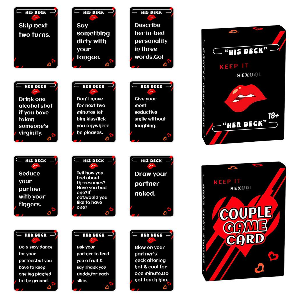 50 Couples Ambiguous Interactive Cards Dating Warm-Up Game Props