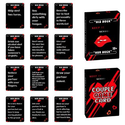 50 Couples Ambiguous Interactive Cards Dating Warm-Up Game Props