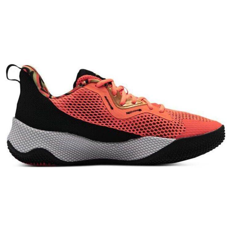 Under Armour Hovr Splash 3 Curry Fashion Versatile Durable Breathable Low-Top Basketball Shoes Unisex sneaker Orange 3026891-800