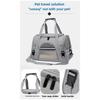 Portable Portable Cat Bag for Outdoor Use, Transparent, Breathable, Foldable Pet Bag That Can Be Diagonally Crossed, Car Cat and Dog Bag