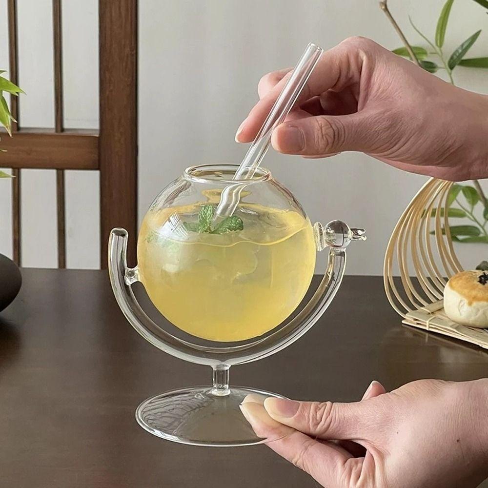 Creative Wine Cup Glass Straw Cup Party Supplies Cold Drink Cup  Coffee