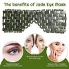 Natural Jade Eye Mask Cooling Negative Ion for Puffy Eyes Head Tension Relief Relaxation Anti-Aging
