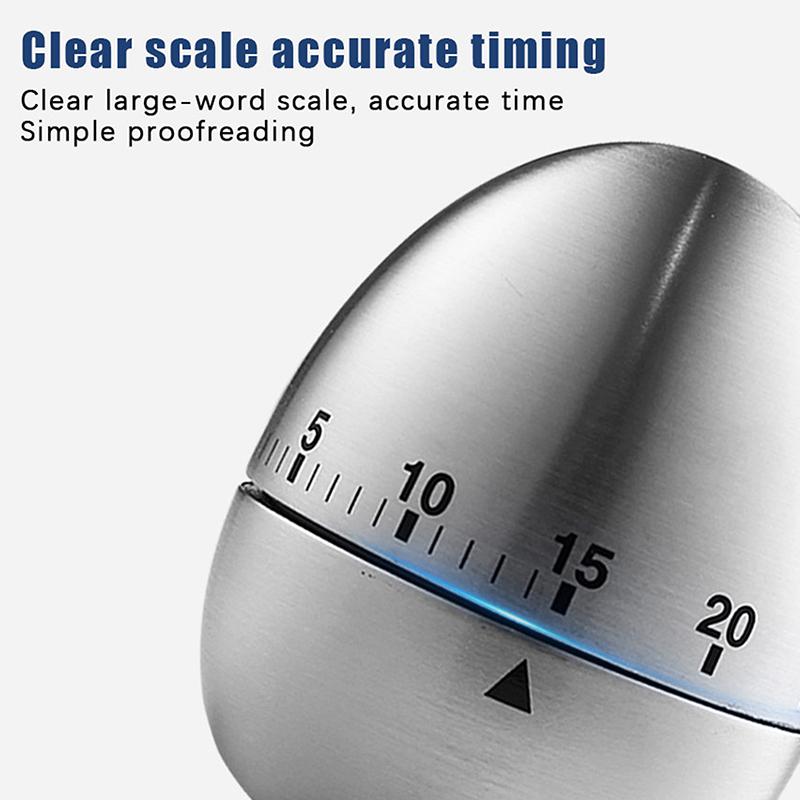 Eieruhr Eiförmiger Küchentimer Rein Mechanische Struktur Für Sichere Und Genaue Zeitmessung Ihres Kochens Und Backens