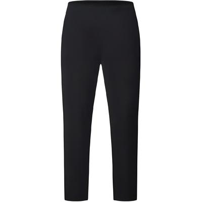 Pantalon de Sport Tricoté Uni Jambe Droite Élastique Homme Bas Noir Profond A11M427809FBK
