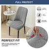 Jacquard Chair Cover for Dining Room Wedding Banquet Stretchy Water Repellent Chair Protector Chair Slipcover Fundas Para Sillas