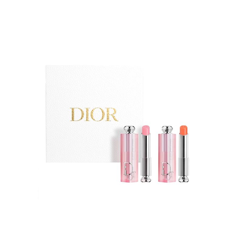 DIOR Accessory Two-piece set: Charm Lip Balm #004 Coral Color 3.2g + Charm Lip Balm #038 Apricot Brown 3.2g абрикосовый