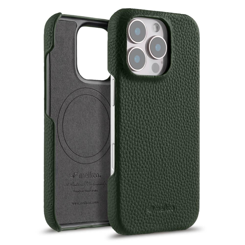 Melkco Leder MagSafe Hülle für Apple 16 Pro Max und 16 Plus