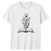 Flowers Bloom From Books Reading Unisexs TShirt Botanical Book Lover Birthday