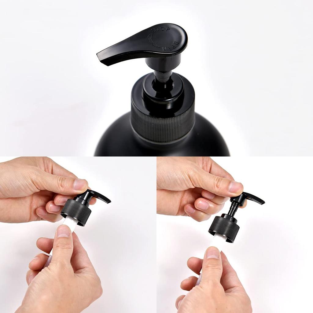 Generic Matte Black Soap Dispenser Dishwashing Detergent Hand Soap Refill Pump Bottle with Silicone Storage Tray Kitchen Dispenser (Tray Included)