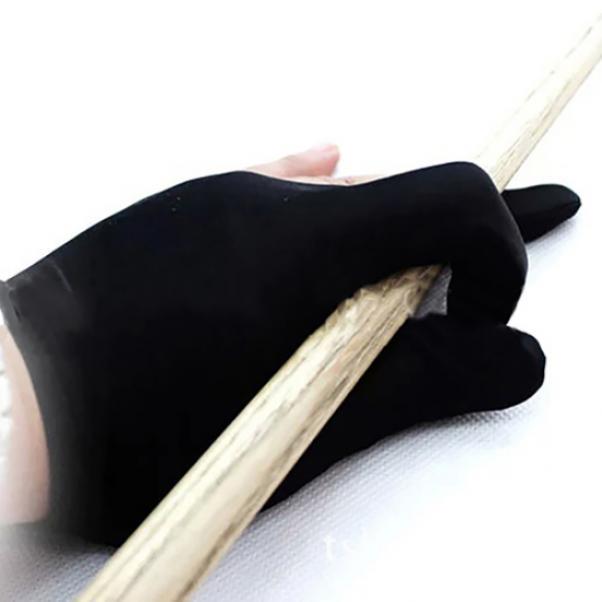 Noua mănușă pentru tac de biliard pentru snooker Spandex, mâna stângă deschisă, cu trei degete