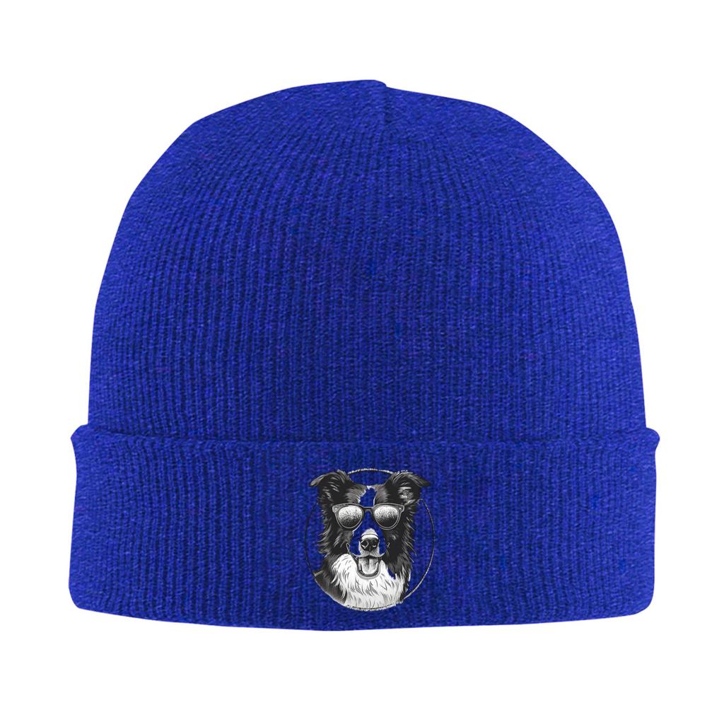 Border Collie Winter Skullies Beanies Hat Warm Autumn Knitted Hats Bonnet Caps for Women Men