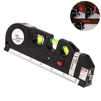 1PCS Laserové meradlo hladiny Metrické pravítko Rovná čiara Horizontálna vertikálna meracia páska